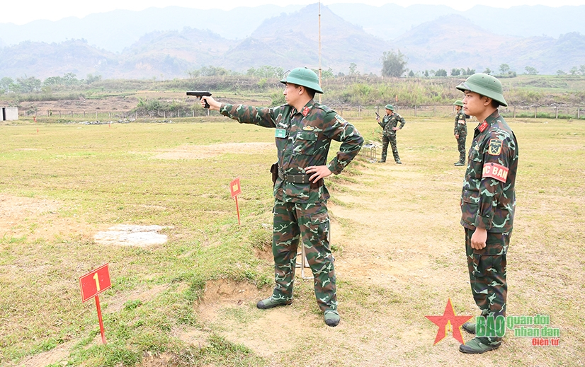 Lai Châu: Trung đoàn 880 tổ chức hội thi Đại đội trưởng huấn luyện giỏi năm 2024